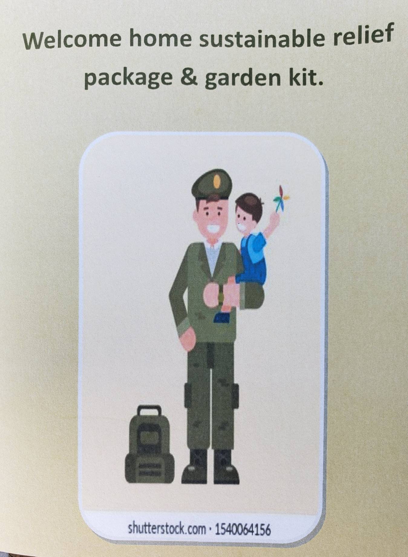 Military Welcome Home Relief Kit And Garden Story With App